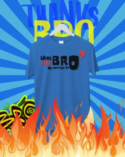 What BRO? Scripted Style Regular Tshirt